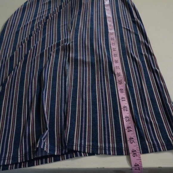 NWT BCBGeneration spaghetti, striped, midi dress - Picture 7 of 9